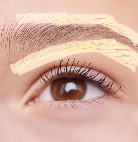 use concealer to pluck eyebrows